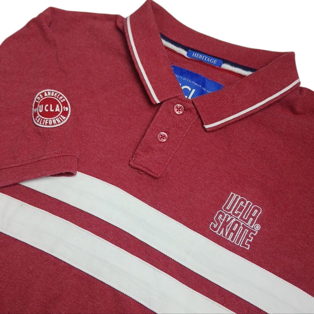 UCLA "HERITAGE" Mens Embroidered UCLA SKATE Spirit‎ Polo Xlarge